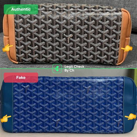 goyard belt fake|goyard bag real thing.